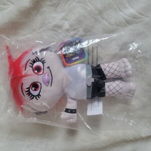 DreamWorks Trolls World Tour Plush Doll - Red and Black